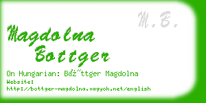magdolna bottger business card